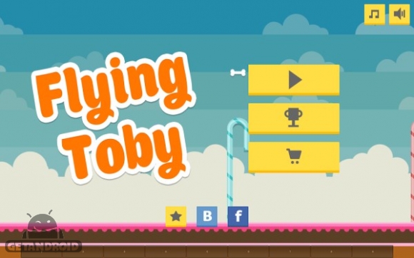 دانلود Flying Toby 1.5 - بازی کم حجم توبی پرنده برای اندروید