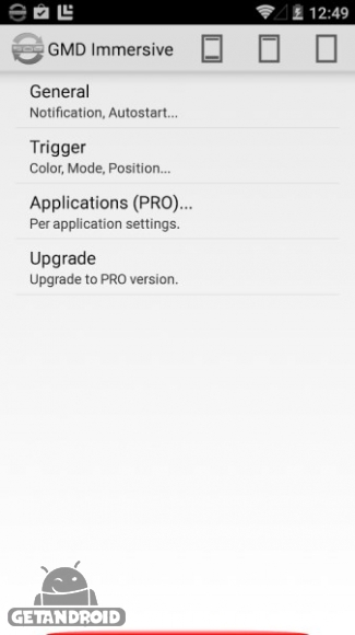 دانلود GMD Full Screen Immersive Mode 1.5 حالت تمام صفحه اندروید