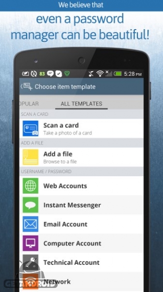 دانلود oneSafe | password manager v2.0.3 - برنامه مدیریت پسوردها برای اندروید