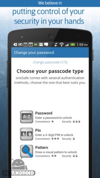 دانلود oneSafe | password manager v2.0.3 - برنامه مدیریت پسوردها برای اندروید