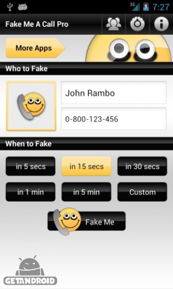 دانلود Fake Me A Call Pro v1.7.1 - برنامه ایجاد تماس جعلی برای اندروید