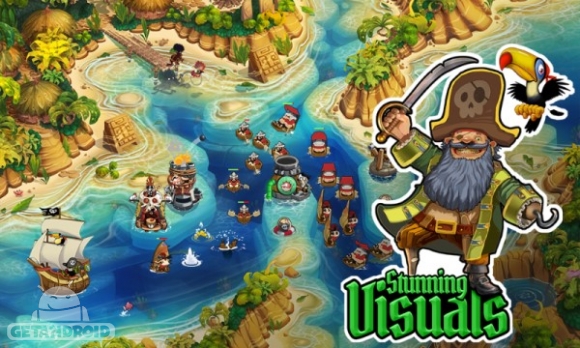 دانلود Pirate Legends TD 1.3.15 – بازی استراتژیکی افسانه دزد دریایی اندروید + دیتا