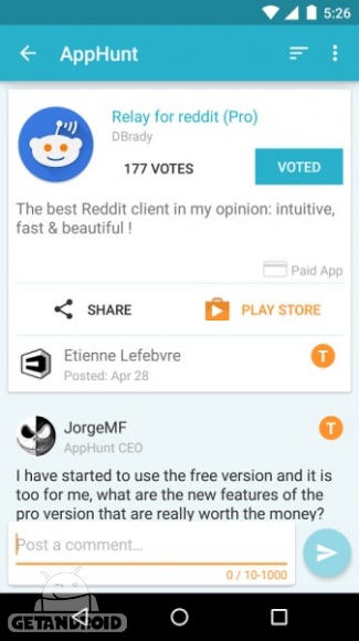 نرم افزار  AppHunt – discover new apps 3.2.2 دانلود برنامه های جدید اندروید