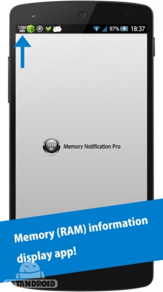 دانلود Memory Notification Pro 1.1.1 نمایش وضعیت رم در گوشی اندروید