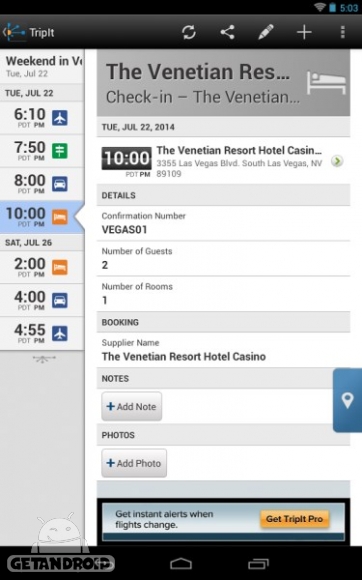 دانلود برنامه TripIt Travel Organizer اندروید