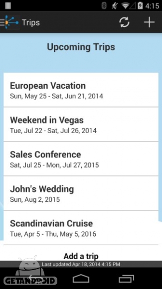 دانلود برنامه TripIt Travel Organizer اندروید