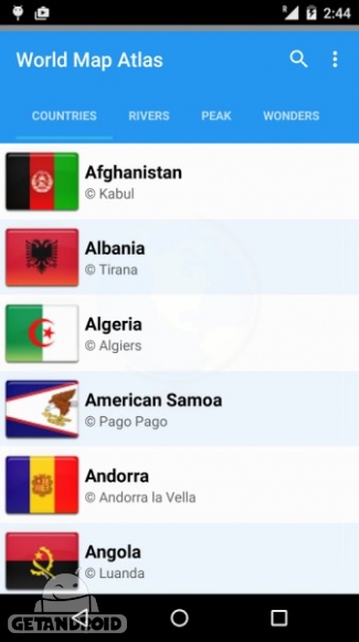 دانلود world atlas 2015 Premium 2.9.4 برنامه اطلس جغرافیایی کامل جهان اندروید