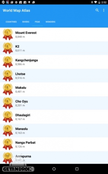 دانلود world atlas 2015 Premium 2.9.4 برنامه اطلس جغرافیایی کامل جهان اندروید