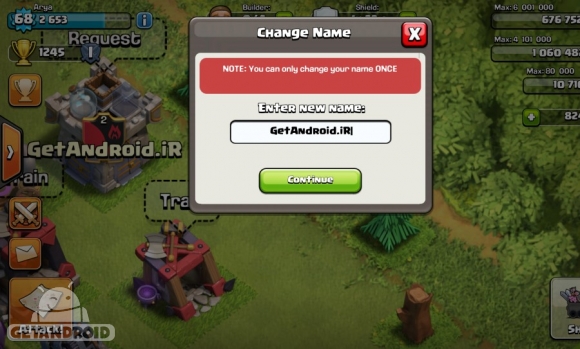 آموزش تغییر نام در بازی کلش اف کلنز