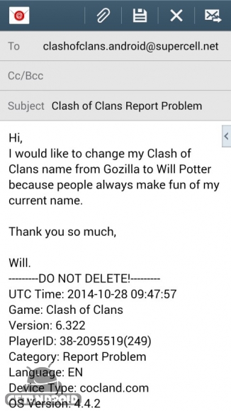 آموزش تغییر نام در بازی کلش اف کلنز