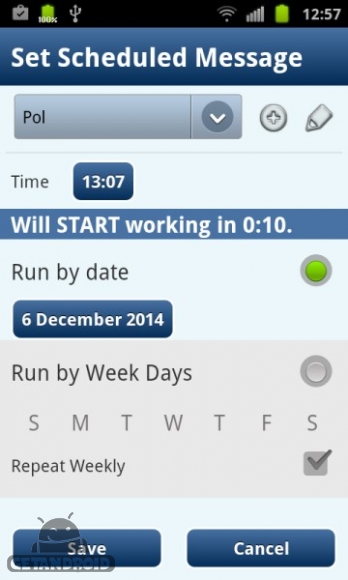 دانلود برنامه Auto SMS Scheduler Sender اندروید