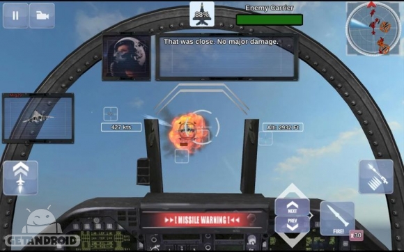 دانلود FoxOne Advanced Edition v2 - بازی نبرد هوایی برای اندروید + مود