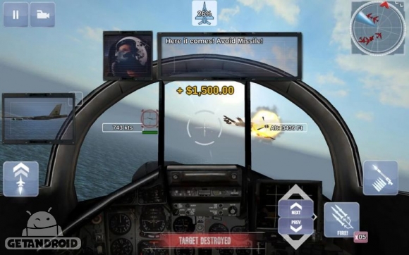 دانلود FoxOne Advanced Edition v2 - بازی نبرد هوایی برای اندروید + مود