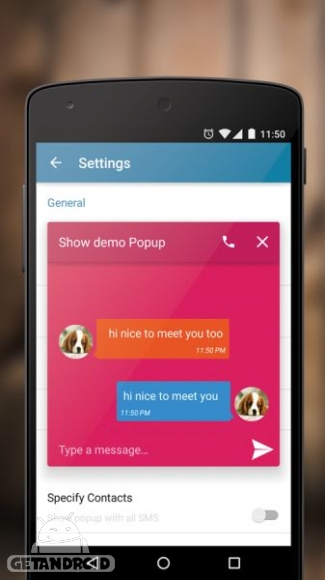 دانلود SMS Popup Pro v2.1 - برنامه اس ام اس پاپ‌آپ پرو برای اندروید