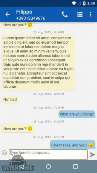 دانلود Smart SMS v3.5.1 - برنامه جایگزین اس ام اس اندروید