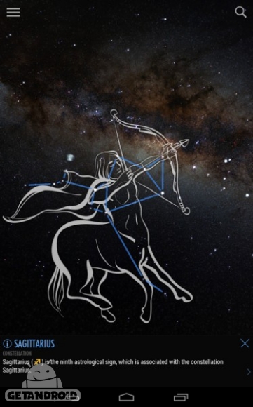 دانلود برنامه مشاهده ستاره ها و سیاره ها و اجرام کهکشان اندروید