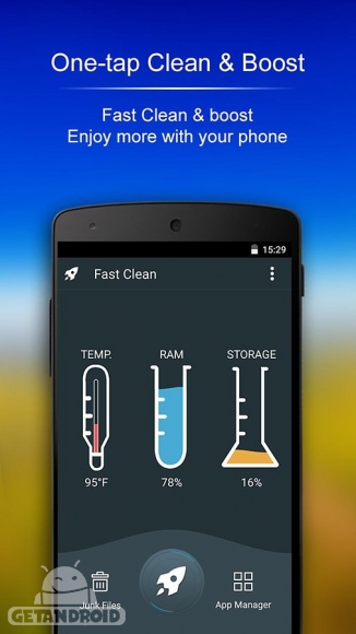 دانلود Fast Clean Pro-ad free/premium v2.0.1 - برنامه قدرتمند بهینه ساز اندروید