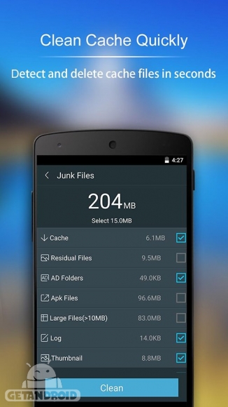 دانلود Fast Clean Pro-ad free/premium v2.0.1 - برنامه قدرتمند بهینه ساز اندروید