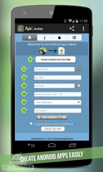 دانلود ApkCreator – Web2App Pro 2.6 برنامه تبدیل سایت به اپلیکیشن اندروید