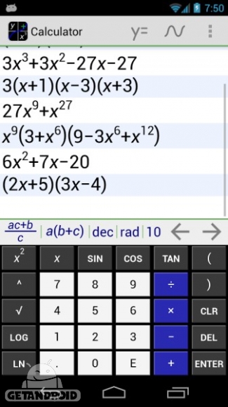 دانلود MathAlly Graphing Calculator + 2.8.1 ماشین حساب رسم نمودار اندروید