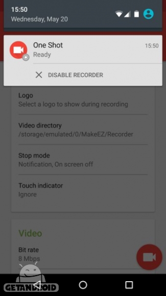 دانلود One Shot screen recorder (PRO) 1.2.10 فیلمبرداری از صفحه نمایش اندروید