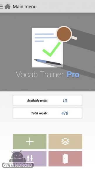 دانلود Vocab Trainer Pro v3.1.0 - برنامه آموزش لغت برای اندروید