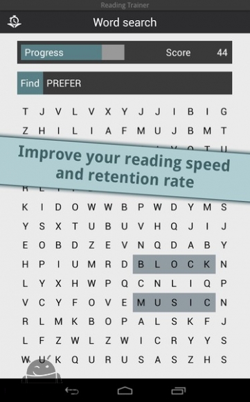 دانلود Reading Trainer v1.26 - برنامه تندخوانی برای اندروید