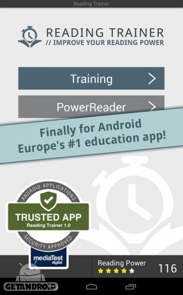 دانلود Reading Trainer v1.26 - برنامه تندخوانی برای اندروید