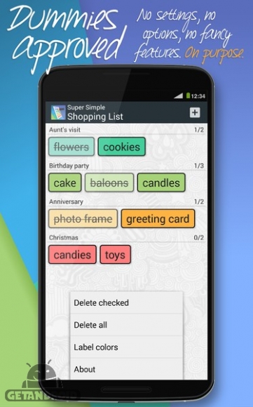 دانلود برنامه Super Simple Shopping List اندروید
