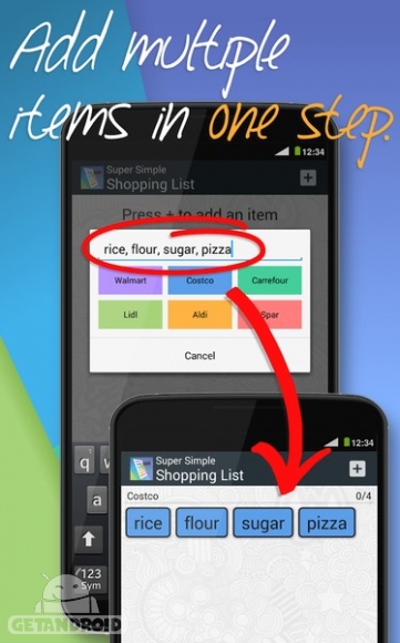 دانلود برنامه Super Simple Shopping List اندروید