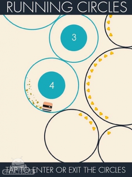 دانلود Running Circles 1.1.0 - بازی محبوب حلقه‌های چرخان برای اندروید
