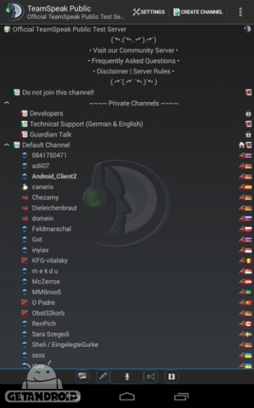 دانلود برنامه TeamSpeak 3 اندروید