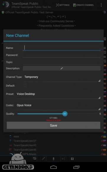 دانلود برنامه TeamSpeak 3 اندروید