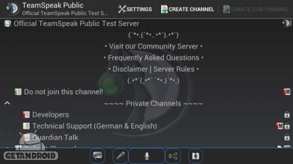 دانلود برنامه TeamSpeak 3 اندروید