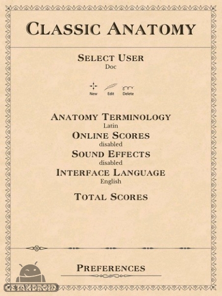دانلود Classic Anatomy v1.1.6 - برنامه آناتومی کلاسیک برای اندروید
