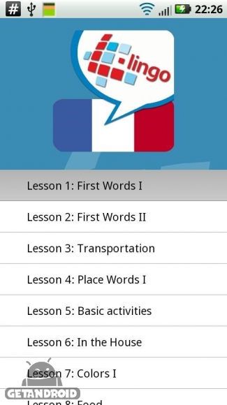 دانلود L-Lingo Learn French Pro 5.6.29 نرم افزار آموزش زبان فرانسه برای اندروید