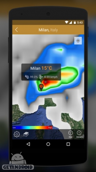 دانلود Wthr Pro - Weather with Radar v1.1 - برنامه هواشناسی جدید اندروید