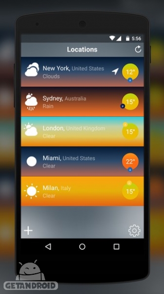 دانلود Wthr Pro - Weather with Radar v1.1 - برنامه هواشناسی جدید اندروید