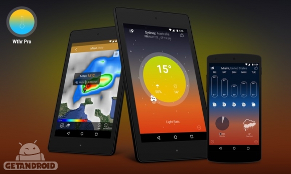 دانلود Wthr Pro - Weather with Radar v1.1 - برنامه هواشناسی جدید اندروید