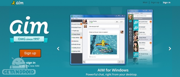 دانلود AIM 2.9.2.2 - برنامه پیام رسان اندروید + نسخه ویندوز و مک