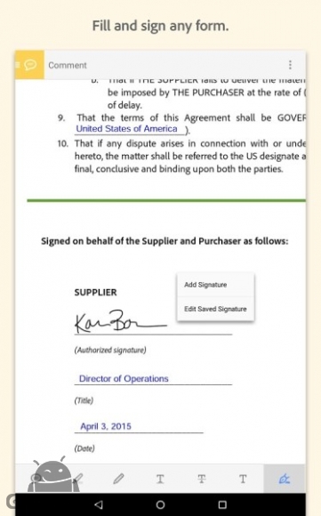 دانلود برنامه Adobe Acrobat Reader اندروید