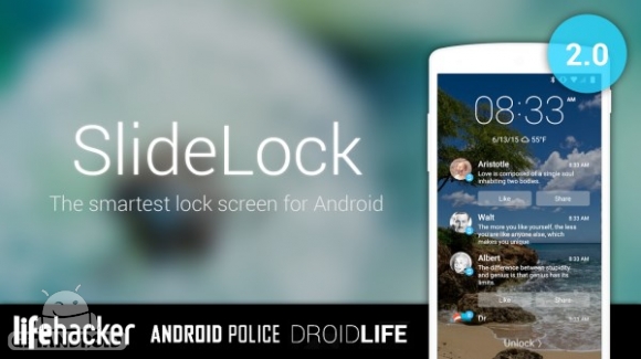 دانلود SlideLock Locker Premium 2.5 برنامه قفل صفحه حرفه ای اندروید