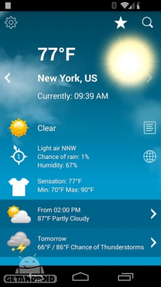 دانلود برنامه Weather XL PRO اندروید