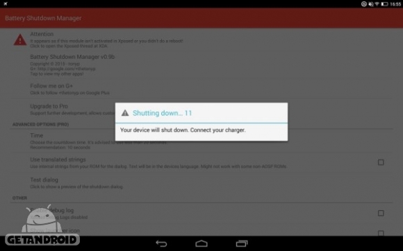 دانلود Battery Shutdown Manager Pro 1.1 برنامه اطلاع از زمان خاموش شدن گوشی اندروید