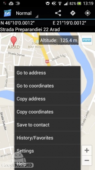 دانلود برنامه Map Coordinates اندروید