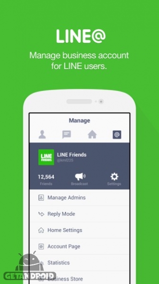 دانلود LINE@App (LINEat) 1.5.2 برنامه ساخت اکانت رسمی در لاین اندروید