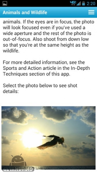دانلود Photography Trainer v4.3 - برنامه آموزش عکاسی برای اندروید