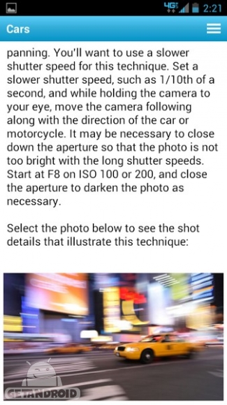 دانلود Photography Trainer v4.3 - برنامه آموزش عکاسی برای اندروید