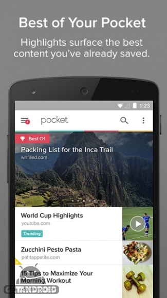 دانلود برنامه Pocket اندروید