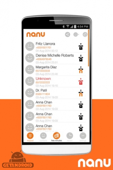 دانلود نانو nanu - free calls for everyone 2.1.3 - برنامه تماس رایگان برای اندروید